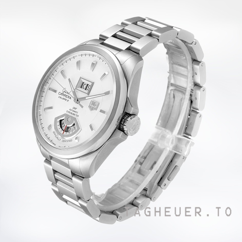 Tag Heuer Carrera 43mm Men s WAV5112.BA0901 Silver tone Automatic