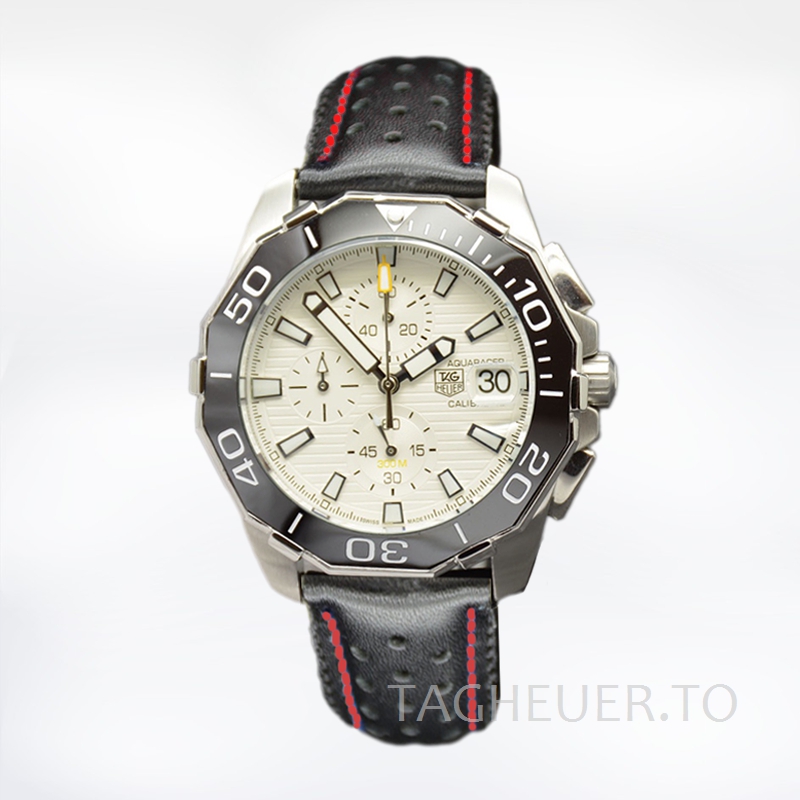 Tag Heuer Aquaracer CAY211A 004 43mm Men White Dial tagheuer.to